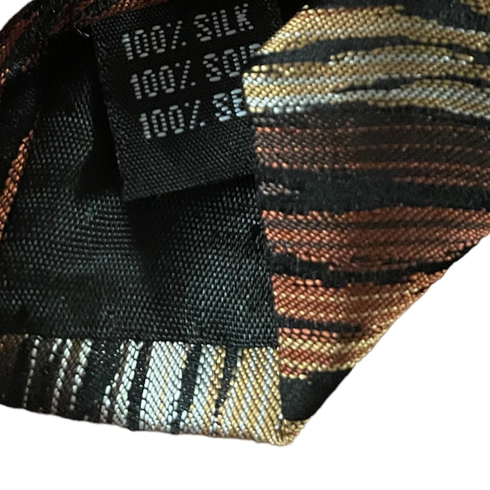 ⚠️ 4/$15 ⚠️ NEW Ferrara 100% Silk Tie - Picture 4 of 5